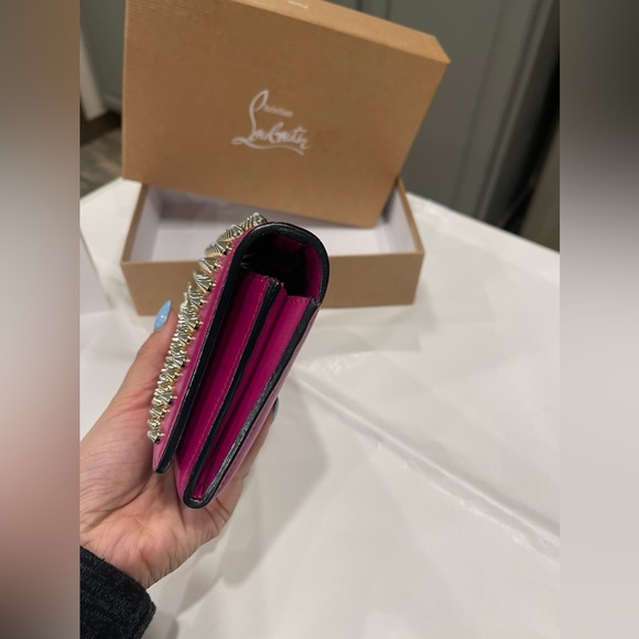 Christian Louboutin Macaron Wallet/Wristlet Spikes - Picture 11 of 11